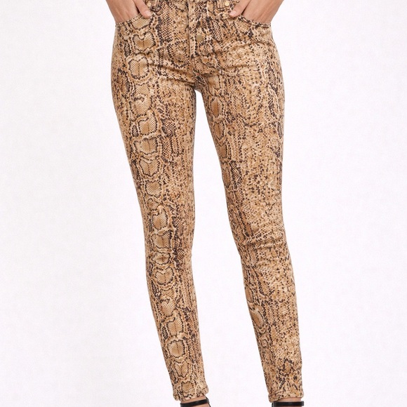 Tory Burch Denim - Tory Burch Super Skinny Snakeskin Print Jeans Size 29 Stretch Designer Denim